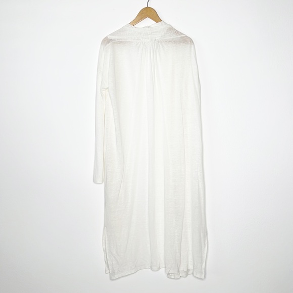 Sarah Liller (SLSF) Linen Blend Open Front Cardigan Sweater - Picture 8 of 13